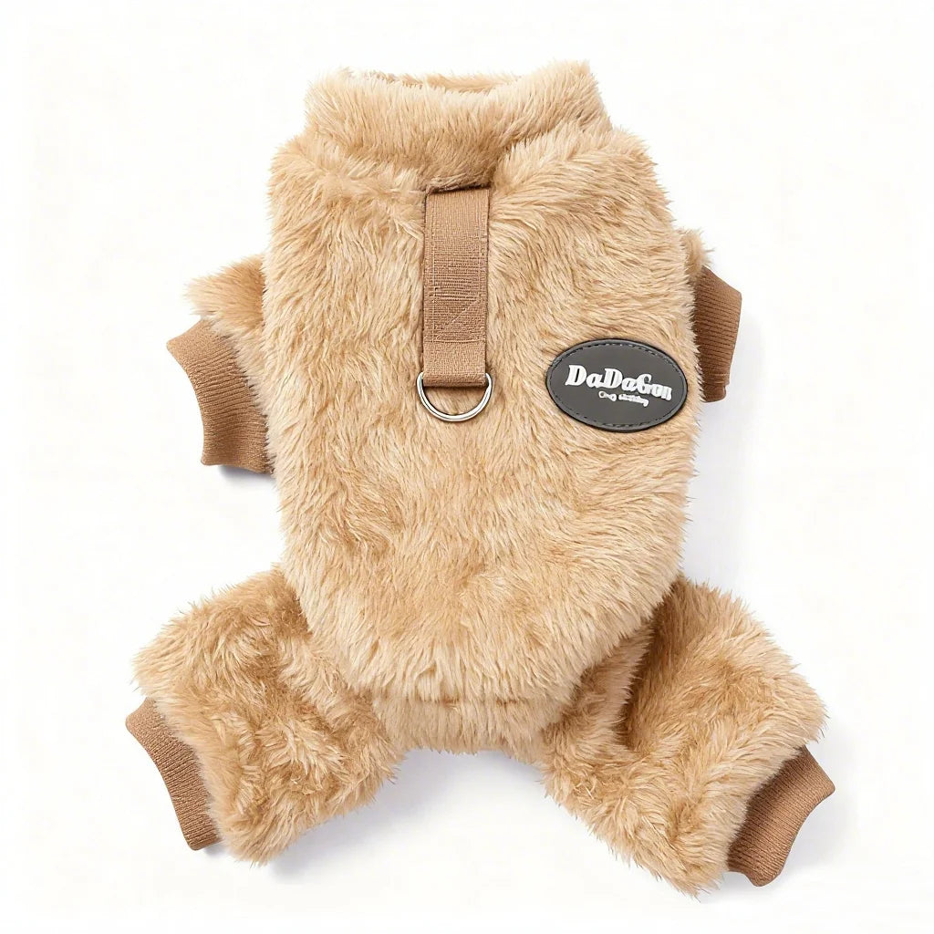 Roupas de inverno para cães e gatos de pequeno porte, como chihuahua e yorkshire, incluindo suéteres, pijamas de lã e outras peças confortáveis e quentinhas, indicadas tanto para machos quanto fêmeas.