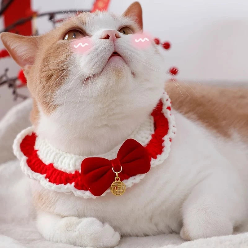 🎅✨ Deixe seu pet no clima do Natal! 🐾 Coleiras natalinas encantadoras para cães e gatinhos — confortáveis, seguras e cheias de charme para brilhar nas festas! 🎄❤️