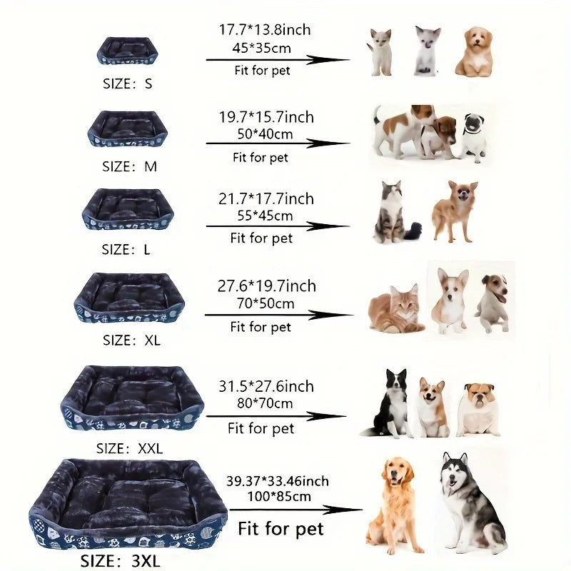 Camas, sofás, tapetes e acessórios para cães e gatos de todos os portes – inclui camas tipo cesta (Coussin Chien) e outros suprimentos para pets em casas pequenas, médias e grandes.